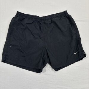 Vintage‎ 90's Nike Women's Black Running Shorts Size Large Silver Tag